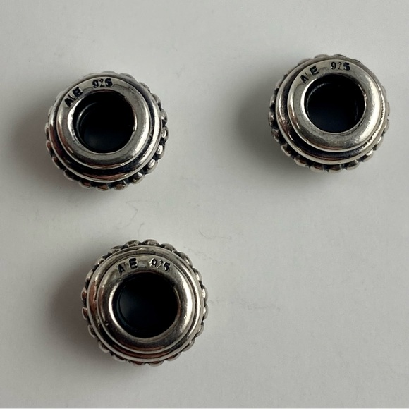 New PANDORA Retired Sterling Silver Five Circle “Hopi” Charm Bead 790301 - Picture 8 of 8